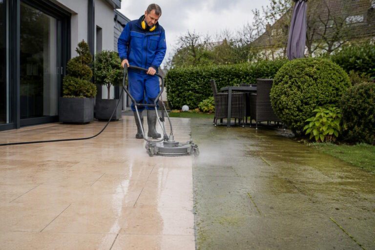 Terrassenreinigung in Fulda  Reinigung von Fliesen und Steinplatten im Außenbereich