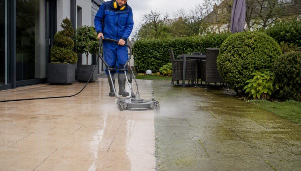 Terrassenreinigung in Fulda – Reinigung von Fliesen und Steinplatten im Außenbereich