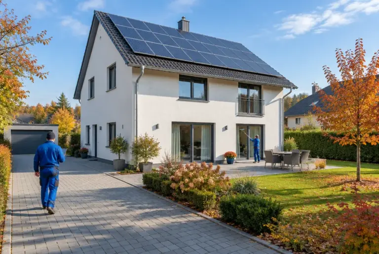 Gepflegtes Einfamilienhaus mit sauberer Dachrinne, PV-Anlage, Fenstern und Pflaster – Rundum-Pflegepaket in Fulda